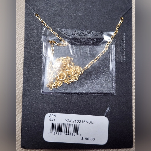 AQUA, HEART, STERLING SILVER NECKLACE - Picture 2 of 3